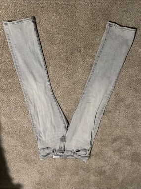 Nordstrom Light Gray Slim Straight Jeans